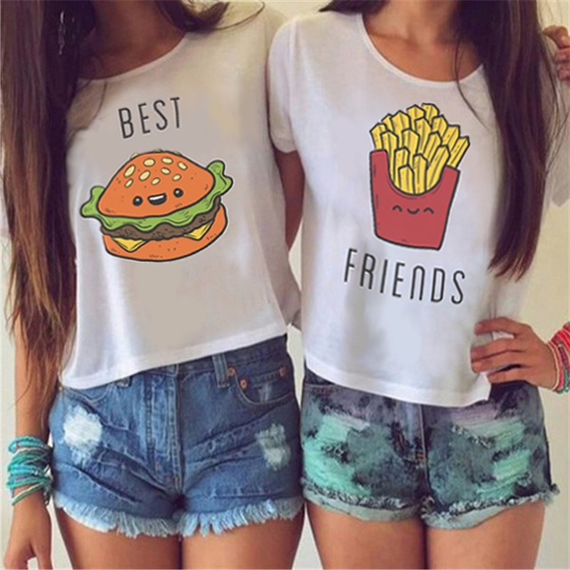 Tričko s potiskem Best Friend Hamburger