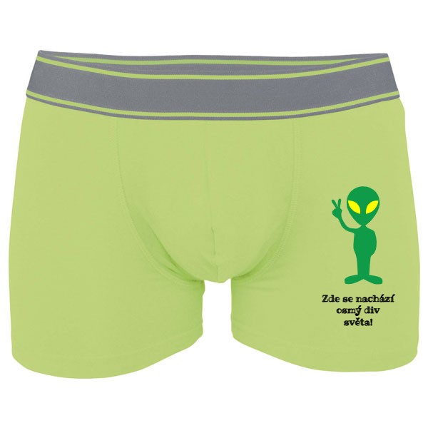 Boxerky Kariban s potiskem Zde se nachází osmý div světa